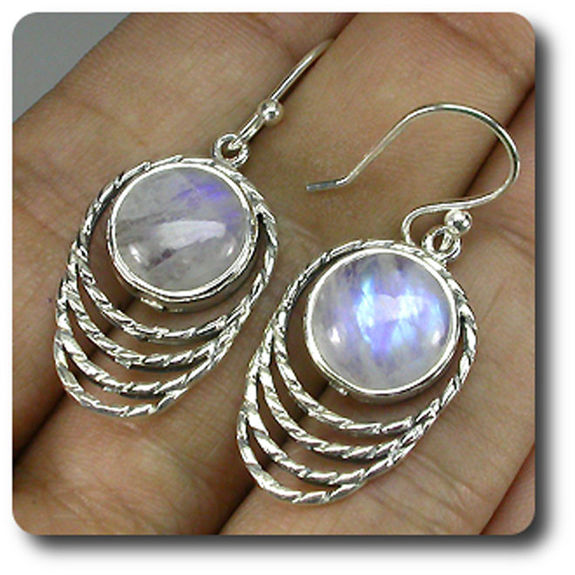 BOUCLES D'OREILLE PIERRE DE LUNE