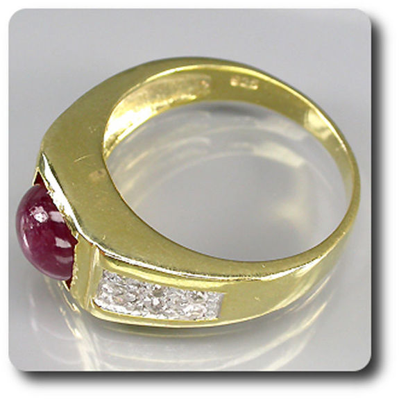 RUBY & ZIRCON RING