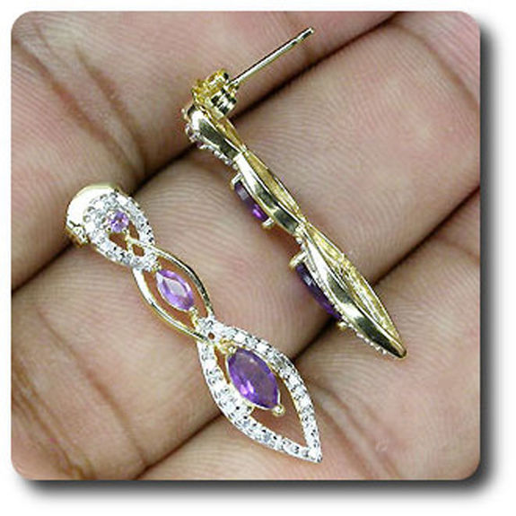BOUCLES D'OREILLE AMETHYSTE