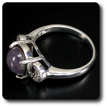 BAGUE SAPHIR ETOILE & DIAMANT