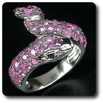 BAGUE RUBIS & SAPHIR