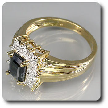 BAGUE SAPHIR & DIAMANT