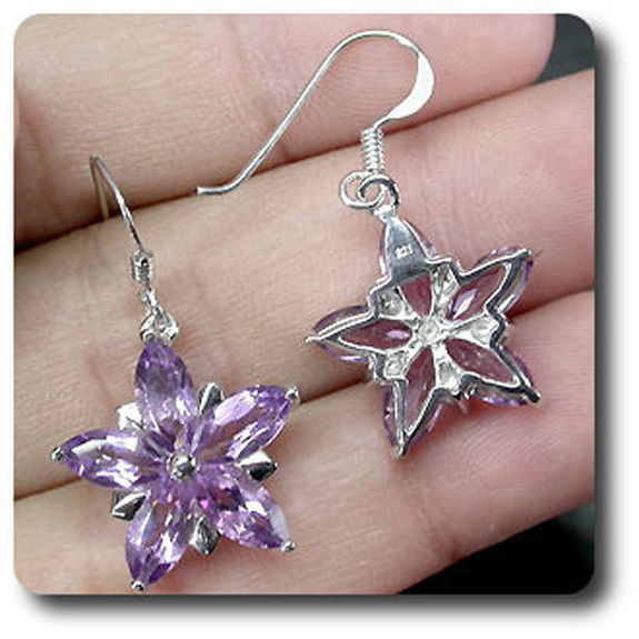 BOUCLES D'OREILLE AMETHYSTE