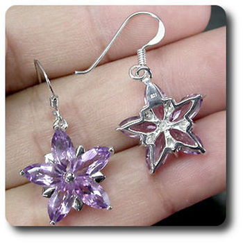 BOUCLES D'OREILLE AMETHYSTE