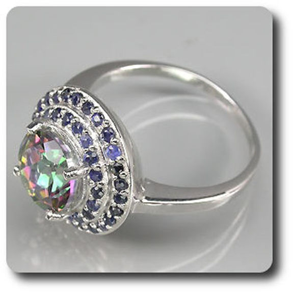 BAGUE QUARTZ MYSTIC & SAPHIR