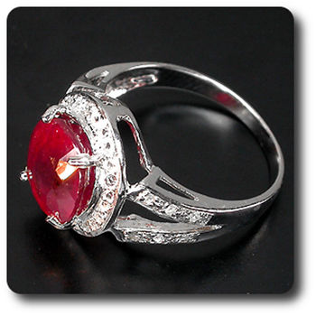 RUBY & TOPAZ RING