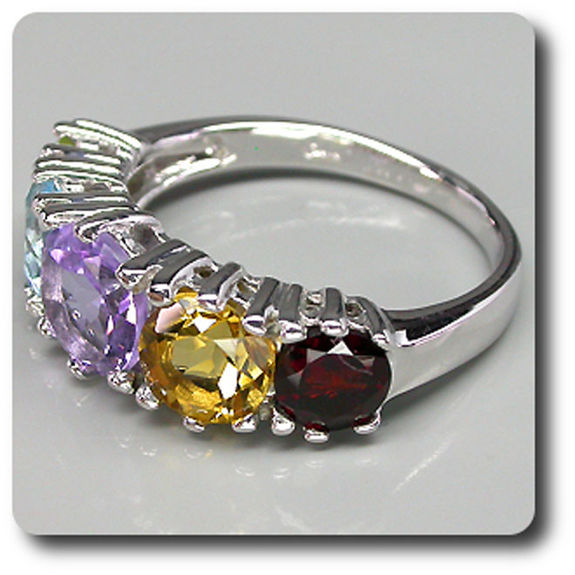 CITRINE GARNET TOPAZ RING