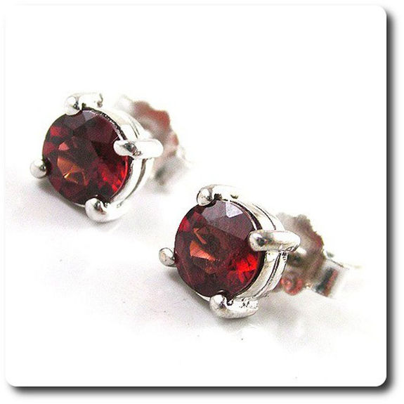 BOUCLES D'OREILLE GRENAT