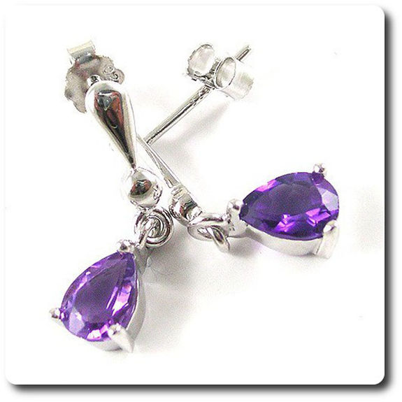 BOUCLES D'OREILLE AMETHYSTE
