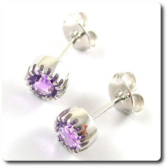 BOUCLES D'OREILLE AMETHYSTE