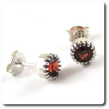 BOUCLES D'OREILLE GRENAT