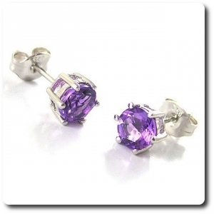 BOUCLES D'OREILLE AMETHYSTE