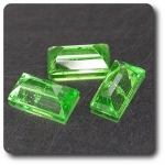 0.41 cts Lot de 3 GRENAT TSAVORITE . SI1