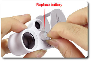 30X60X Led Light Dual Jewelers LOUPE