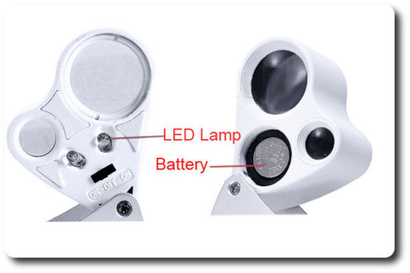 30X60X Led Light Dual Jewelers LOUPE