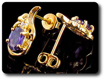 BOUCLES D'OREILLE AMETHYSTE