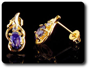 BOUCLES D'OREILLE AMETHYSTE