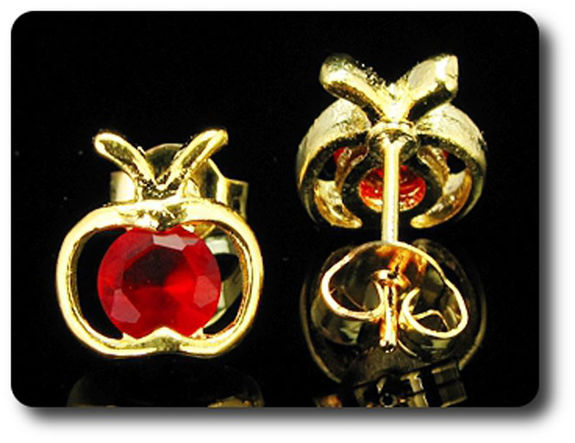 BOUCLES D'OREILLE RUBIS