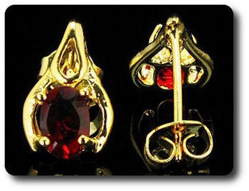 BOUCLES D'OREILLE RUBIS