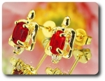 BOUCLES D'OREILLE RUBIS
