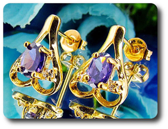 BOUCLES D'OREILLE AMETHYSTE