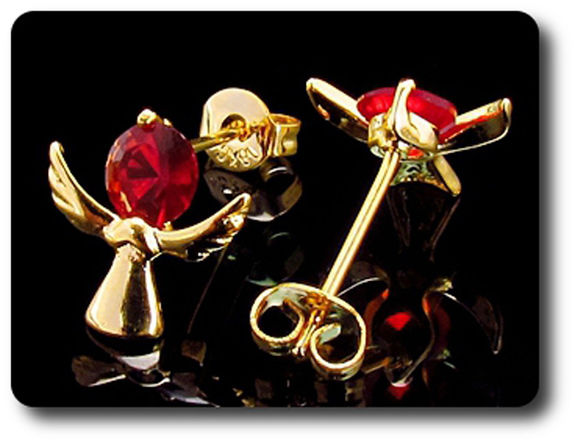 BOUCLES D'OREILLE RUBIS