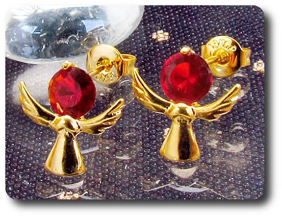 BOUCLES D'OREILLE RUBIS
