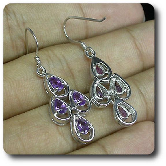 BOUCLES D'OREILLE AMETHYSTE