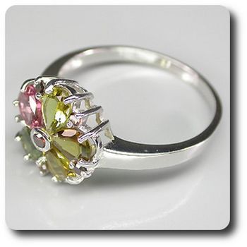 TOURMALINE & DIAMOND RING
