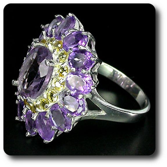 AMETHYST & CITRINE RING