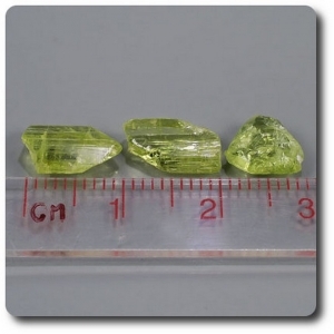 5.07 carats 3 pcs. CRISTAL DE  CHRYSOBERYL