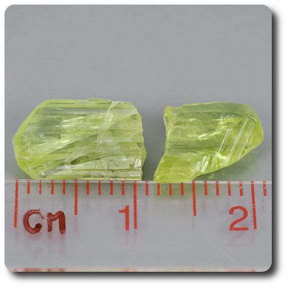 5.01 cts 2 pcs. CHRYSOBERYL CRYSTAL