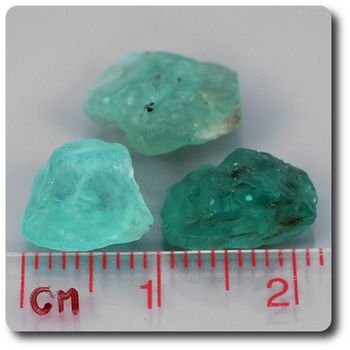 12.95 cts 3 pcs. APATITE CRYSTAL