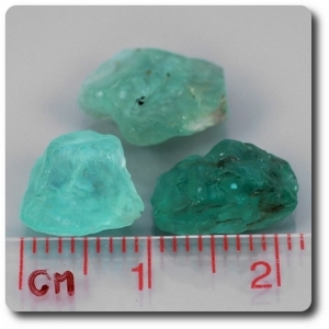12.95 cts 3 pcs. APATITE CRYSTAL