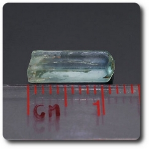 1.55 carats CRISTAL D'AIGUE-MARINE
