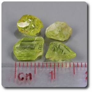 5.21 carats 4 pcs. CRISTAL DE CHRYSOBERYL