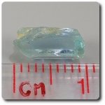1.66 carats CRISTAL D'AIGUE-MARINE