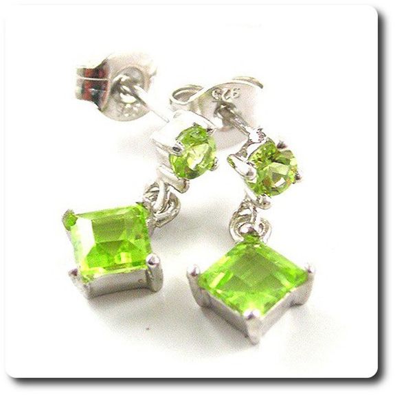 BOUCLES D'OREILLE PERIDOT