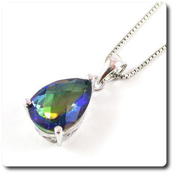 PENDENTIF TOPAZE ARC EN CIEL