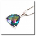 PENDENTIF TOPAZE ARC EN CIEL