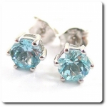 BLUE TOPAZ EARRINGS