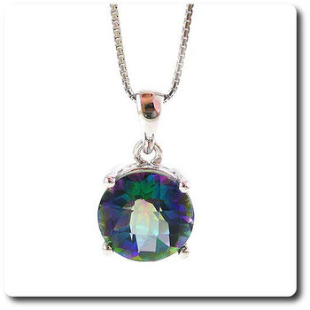 PENDENTIF TOPAZE ARC EN CIEL