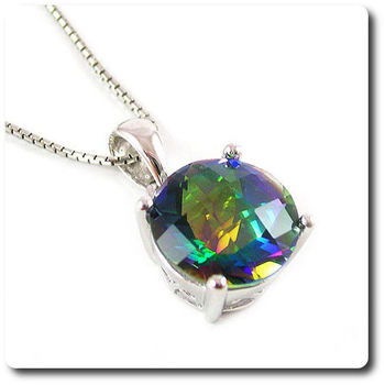 PENDENTIF TOPAZE ARC EN CIEL