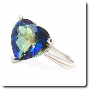 BAGUE TOPAZE ARC EN CIEL