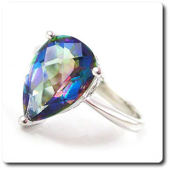 BAGUE TOPAZE ARC EN CIEL