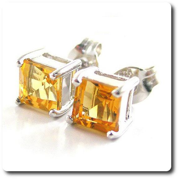 BOUCLES D'OREILLE CITRINE