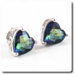 BOUCLES D'OREILLE TOPAZE ARC EN CIEL