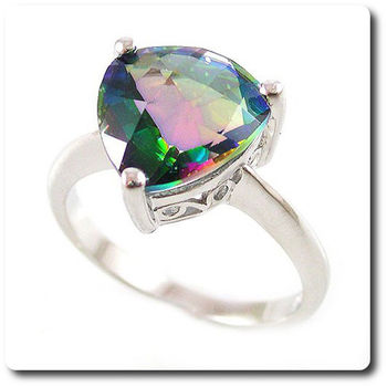 BAGUE TOPAZE ARC EN CIEL