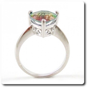 BAGUE TOPAZE ARC EN CIEL