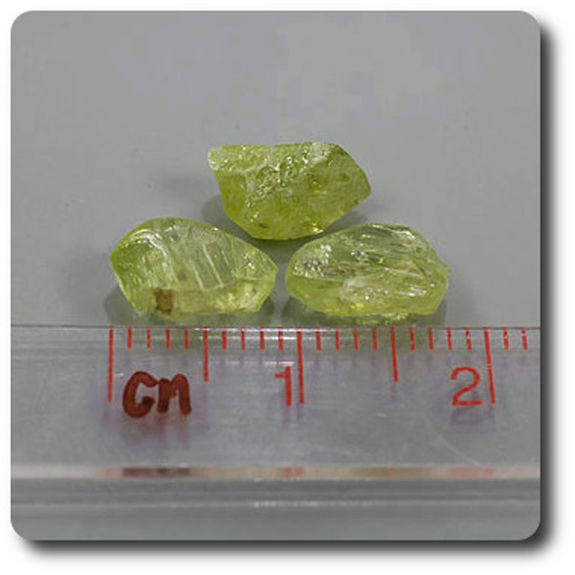 5.13 cts 3 pcs. CHRYSOBERYL CRYSTAL